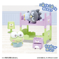 バンダイ ぷちとも Sanrio characters けろけろけろっぴ&バッドばつ丸のベッドセット ｻﾝﾘｵﾌﾟﾁﾄﾓｹﾛﾂﾋﾟﾊﾞﾂﾏﾙﾍﾞﾂﾄﾞS