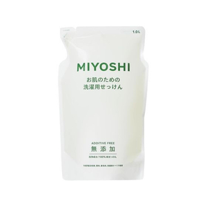 ミヨシ石鹸 無添加お肌のための洗濯用液体せっけん詰替1000mL F029147-イメージ1