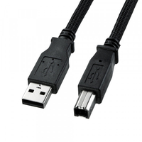 サンワサプライ ナイロンメッシュUSB2．0ケーブル(3m) KU20-NM30K2