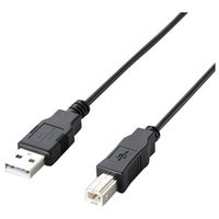 エレコム USB2．0ケーブル(1．0m) ブラック U2C-JB10BK