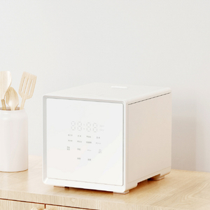 YAMAZEN キューブ型炊飯器 4合 ホワイト NEJS-072CM-W-イメージ2