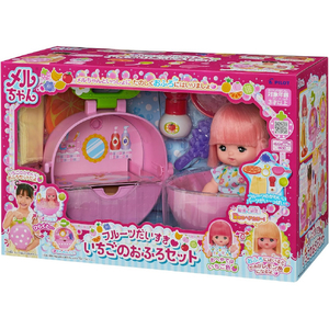 パイロットコーポレーション メルちゃん フルーツだいすき いちごのおふろセット ﾒﾙﾁﾔﾝﾌﾙ-ﾂﾀﾞｲｽｷｲﾁｺﾞﾉｵﾌﾛｾﾂﾄ-イメージ1