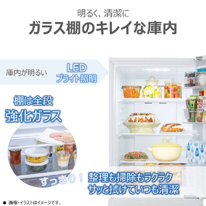 東芝 【右開き】180L 冷凍冷蔵庫 エクリュホワイト GR-Y18BP(WS)-イメージ4