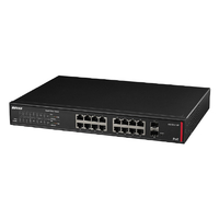バッファロー 法人向け レイヤー2 Giga PoE スマートスイッチ BS-GS2116P