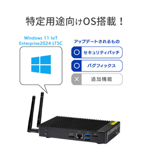 I・Oデータ サイネージ向け Windows 11 IoT Enterprise搭載 ファンレス miniPC MPC-N150W1FL/WG-イメージ9