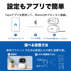 TP-Link 屋内外兼用 パンチルトWi-Fiカメラ 3K 500万画素 スマートAI検知 (人物・ペット・車・赤ちゃんの泣き声)デスク・壁面・天井・支柱に設置可能 IP65 TAPO C236-イメージ5