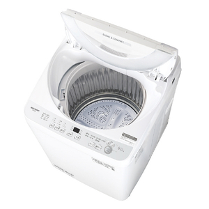SHARP 6．0kg全自動洗濯機 シルバー系 ES-GE6J-S-イメージ3