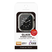 PGA Apple Watch Ultra 2/1 49mm用ガラスハイブリッドケース クリア PGAWTP49CL