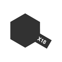 タミヤ エナメル X-18 セミグロスブラック TｴﾅﾒﾙX18N