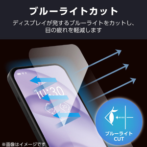 エレコム Google Pixel 10a用ガラスフィルム ゴリラ 0．21mm BLカット 超簡単貼付ツール PM-P261FLGOTBL-イメージ3