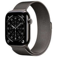 Apple Apple Watch Series 11 スレートチタニウムケースとスレートミラネーゼループ - S/M MFD34J/A