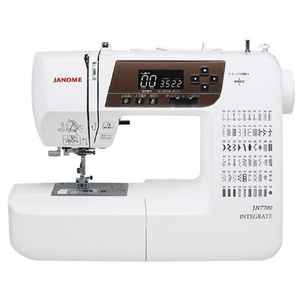 ジャノメ コンピュータミシン 自動糸切り機能搭載 フットコントローラー付き JN7700-イメージ1