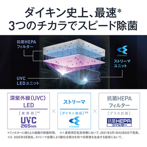 ダイキン 空気清浄機 シルバー ACB506A-S-イメージ3
