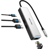 WAVLINK 2．5Gbps イーサネット 4-in-1 USB-C ハブ WL-UH3032G