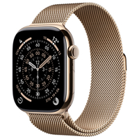 Apple Apple Watch Series 11 ゴールドチタニウムケースとゴールドミラネーゼループ - M/L MFD84J/A