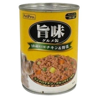 ペットプロジャパン ペットプロ 旨味グルメ 10歳以上 チキン&野菜 375g ﾍﾟﾂﾄﾌﾟﾛｳﾏﾐｸﾞﾙﾒ10ｻｲｲｼﾞﾖｳ
