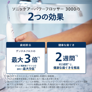 ソニッケア 口腔洗浄機 ソニッケアーパワーフロッサー3000 HX3711/22-イメージ10