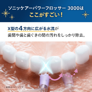 ソニッケア 口腔洗浄機 ソニッケアーパワーフロッサー3000 HX3711/22-イメージ5