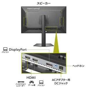 I・Oデータ Mini LED採用 4K180Hz広色域27型ゲーミングモニター GigaCrysta LCD-GDU271JLAQD-イメージ3