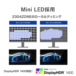 I・Oデータ Mini LED採用 4K180Hz広色域27型ゲーミングモニター GigaCrysta LCD-GDU271JLAQD-イメージ7