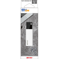 BUFFALO USB3．2(Gen1)USBメモリ ノック式 32GB オリジナル ホワイト RUF3-KSE32GA-WH