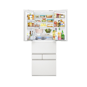東芝 【フレンチドア】595L 6ドア 冷凍冷蔵庫 VEGETA フロストホワイト GR-A600XFS(TW)-イメージ3