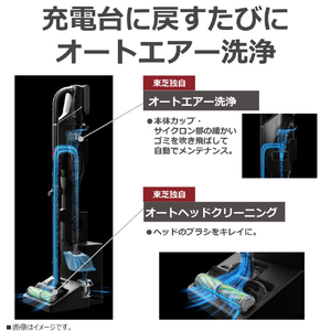 東芝 コードレスクリーナー TORNEO cordless トルネオ コードレス シフォンベージュ VC-CLZ74DS(C)-イメージ3