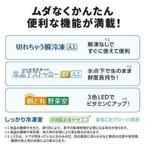 三菱 【フレンチドア】495L 6ドアノンフロン冷蔵庫 WZシリーズ 中だけひろびろ大容量 WZシリーズ グランドリネンホワイト MR-WZ50N-W-イメージ6