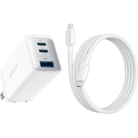 Anker PowerPort III 3-Port 65W Pod with USB-C & USB-C ケーブル B2667N22
