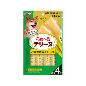 いなば ちゅーるテリーヌ 中型犬用 とりささみ&チーズ 30g×4P FCJ083J-イメージ1