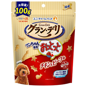 ユニチャームペットケア ワンちゃん専用おっとっと チキン&ビーフ味(100g) グラン・デリ ｵﾂﾄﾂﾄﾁｷﾝ&ﾋﾞ-ﾌｱｼﾞ100G-イメージ1