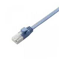 エレコム ツメ折れ防止フラットLANケーブル(Cat6準拠) 10．0m ブルー LD-GFT/BU100