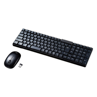 サンワサプライ マウス付きワイヤレスキーボード ブラック SKB-WL34SETBK