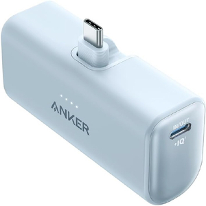 Anker Nano Power Bank (22．5W, Built-In USB-C Connector) ブルー A1653NG1-イメージ1