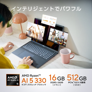 ASUS Vivobook 16 M1607KA e angle select クワイエットブルー M1607KA-AI5165WSBUE5-イメージ3