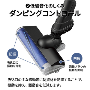 SHARP コードレススティッククリーナー RACTIVE Air POWER ブラック系 EC-SR70A-B-イメージ10
