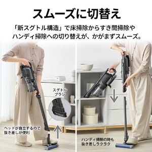SHARP コードレススティッククリーナー RACTIVE Air POWER ブラック系 EC-SR70A-B-イメージ12