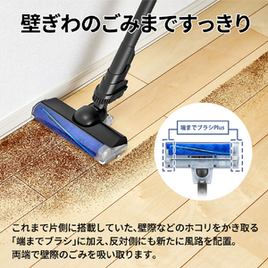 SHARP コードレススティッククリーナー RACTIVE Air POWER ブラック系 EC-SR70A-B-イメージ6