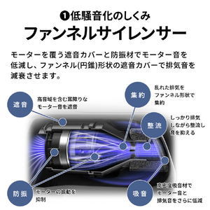 SHARP コードレススティッククリーナー RACTIVE Air POWER ブラック系 EC-SR70A-B-イメージ9