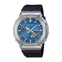 カシオ G-SHOCK シルバー/ブルー GBM-2100A-2BJF