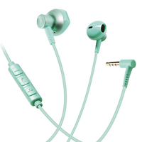 AXES リモコンマイク付き有線イヤホン Reiz グルーン AHS78GN