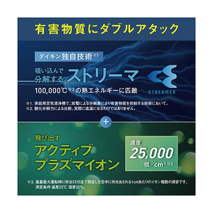 ダイキン 空気清浄機 ストリーマ空気清浄機 ホワイト MC556A-W-イメージ9