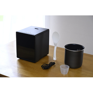 YAMAZEN キューブ型炊飯器 5．5合 ブラック YJS-CM102-B-イメージ9