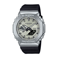 カシオ G-SHOCK シルバー/ライトイエローゴールド GBM-2100A-8BJF