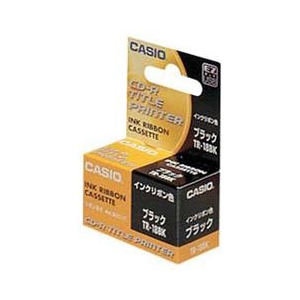 カシオ CDタイトルプリンター専用インクリボンブラック TR-18BK-イメージ1