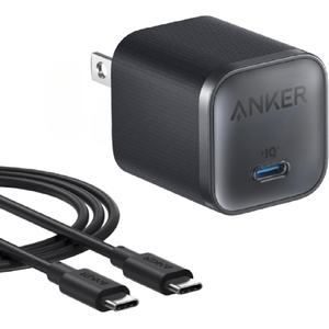Anker Nano Charger (45W) with USB-C & USB-C ケーブル ブラック B2692N11-イメージ1