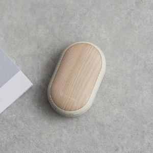 Life on Products 両手で使えるシェアカイロ(モバイルバッテリー機能付) -Premium WOOD- ホワイトウッド LCAEA007-WW-イメージ2