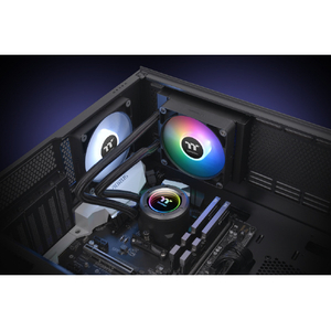 Thermaltake 水冷一体型CPUクーラー TH120 ARGB Sync V2 ブラック CLW360PL12SWA-イメージ9