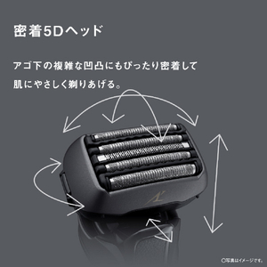 パナソニック シェーバー ラムダッシュ 5枚刃 ブラック ES-LVHX-K-イメージ4