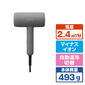 SALONIA スムースシャインドライヤー グレー SAL23209-GR-イメージ1